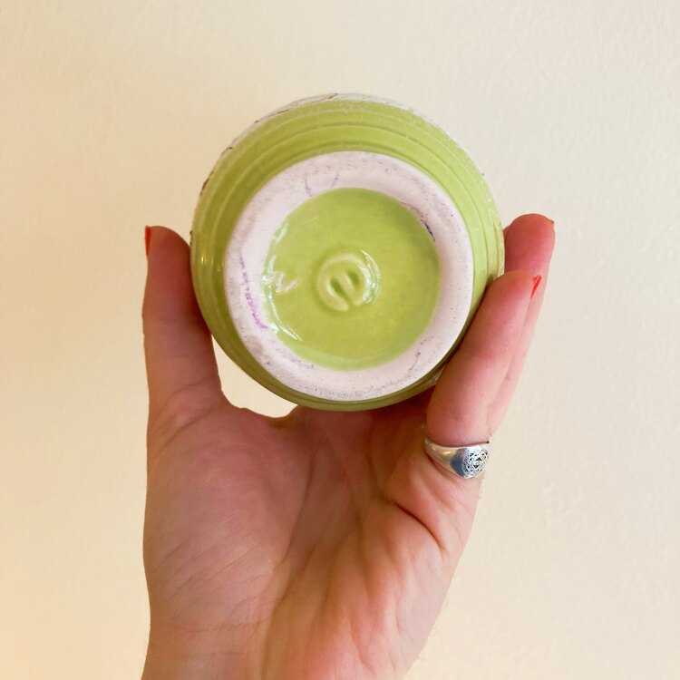 70’s Pistacho Green Mugs by Eczacibasi