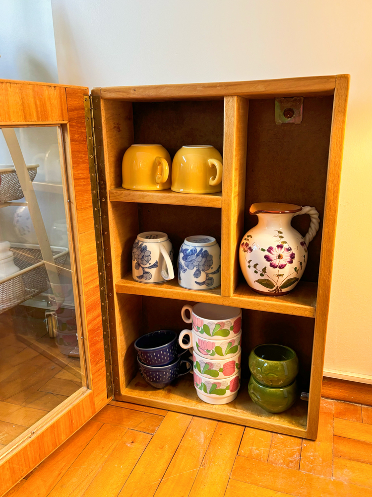 60’s Wood + Glass Display Cabinet