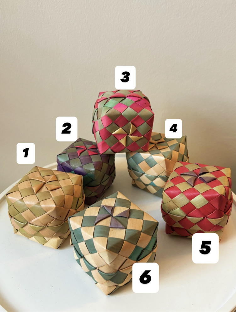 Handmade Cambodian Bamboo Boxes 