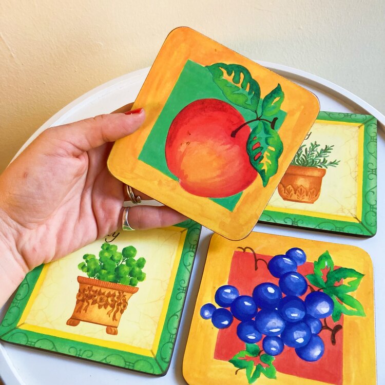 Vintage Cork Coasters