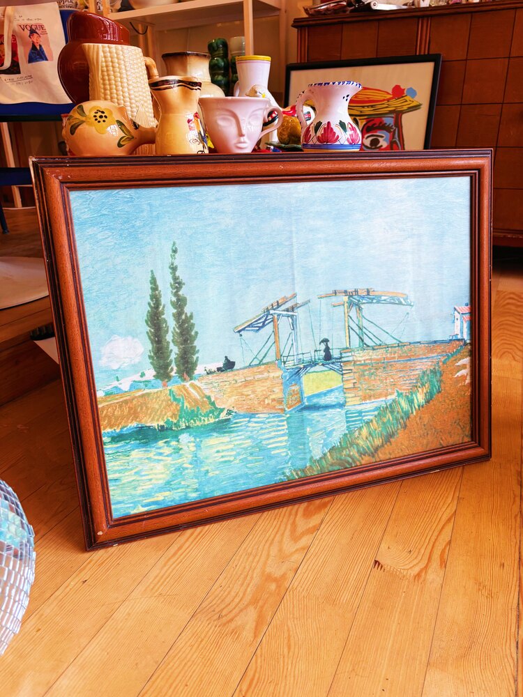 Vincent Van Gogh “Langlois Bridge” Framed Art