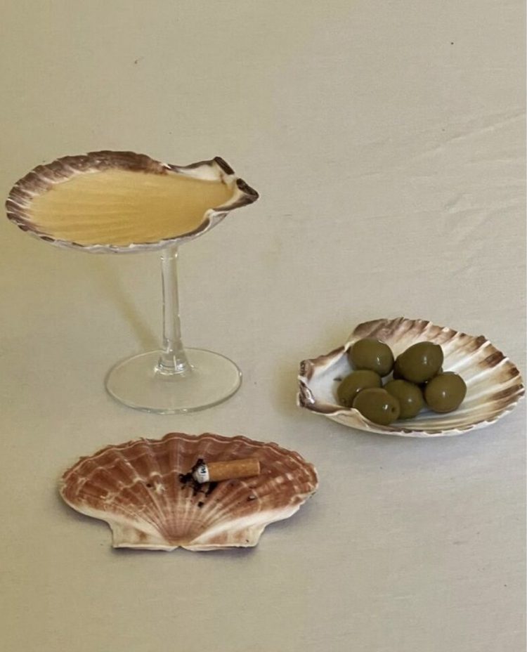 80’s Genuine Seashell Plates 
