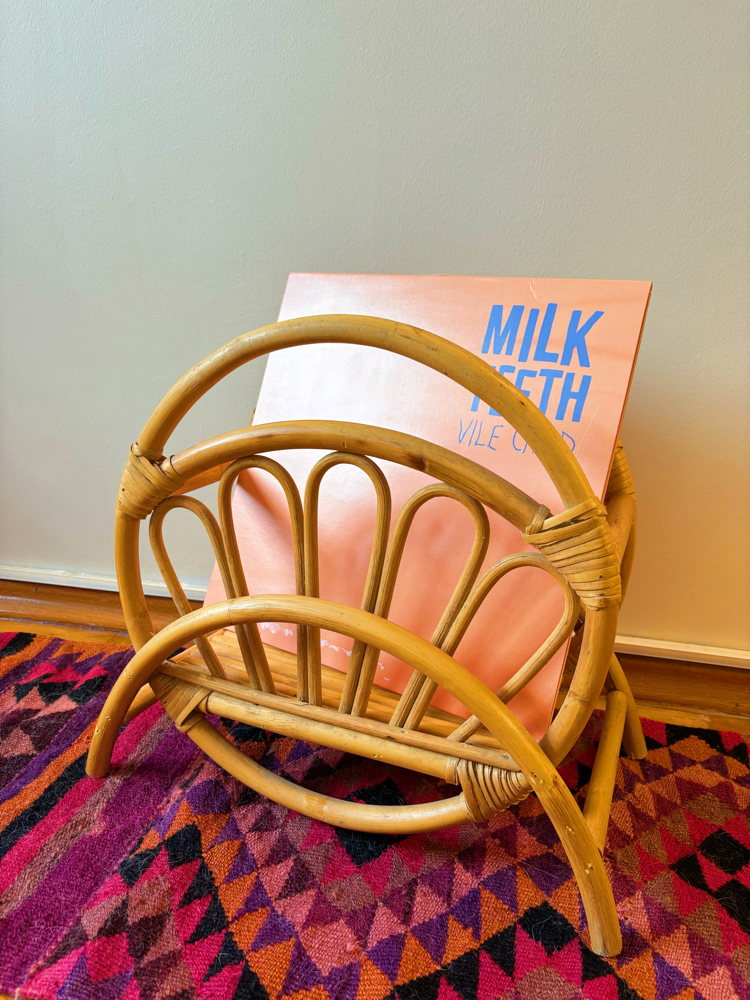 80’s Bamboo Magazine Rack 
