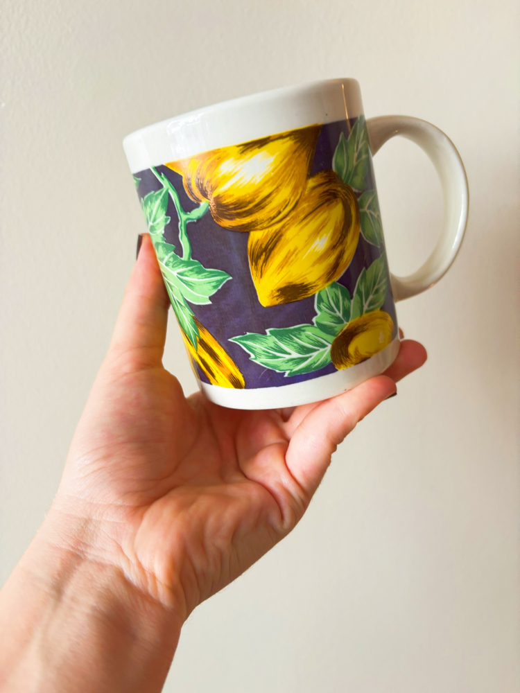 80’s Lemons Vintage Mug 