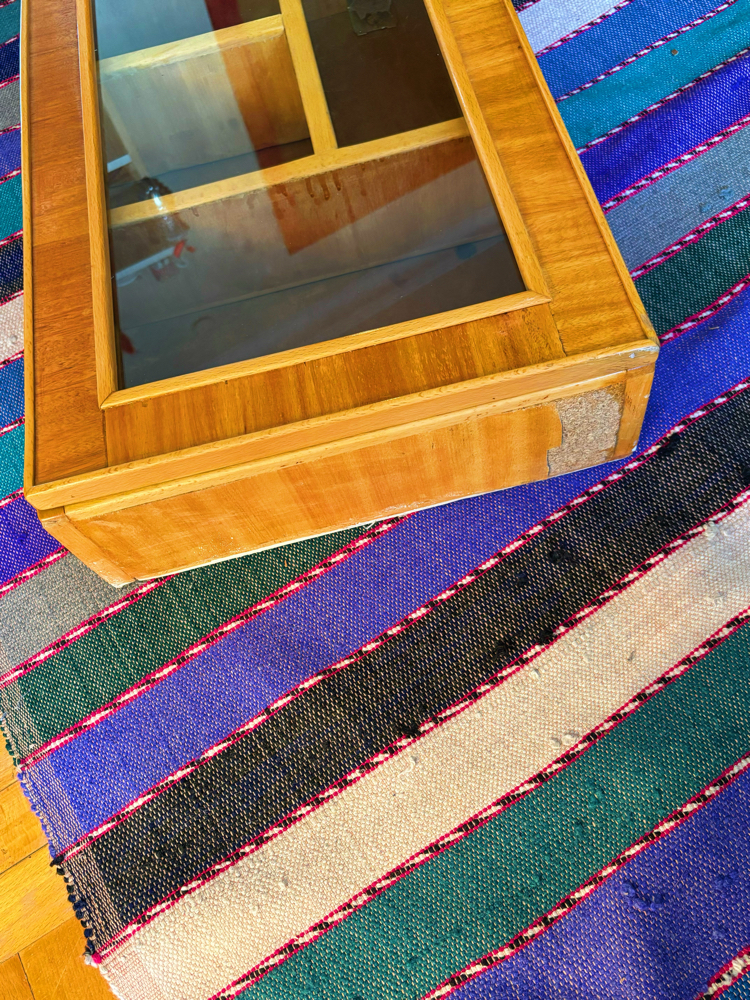 60’s Wood + Glass Display Cabinet