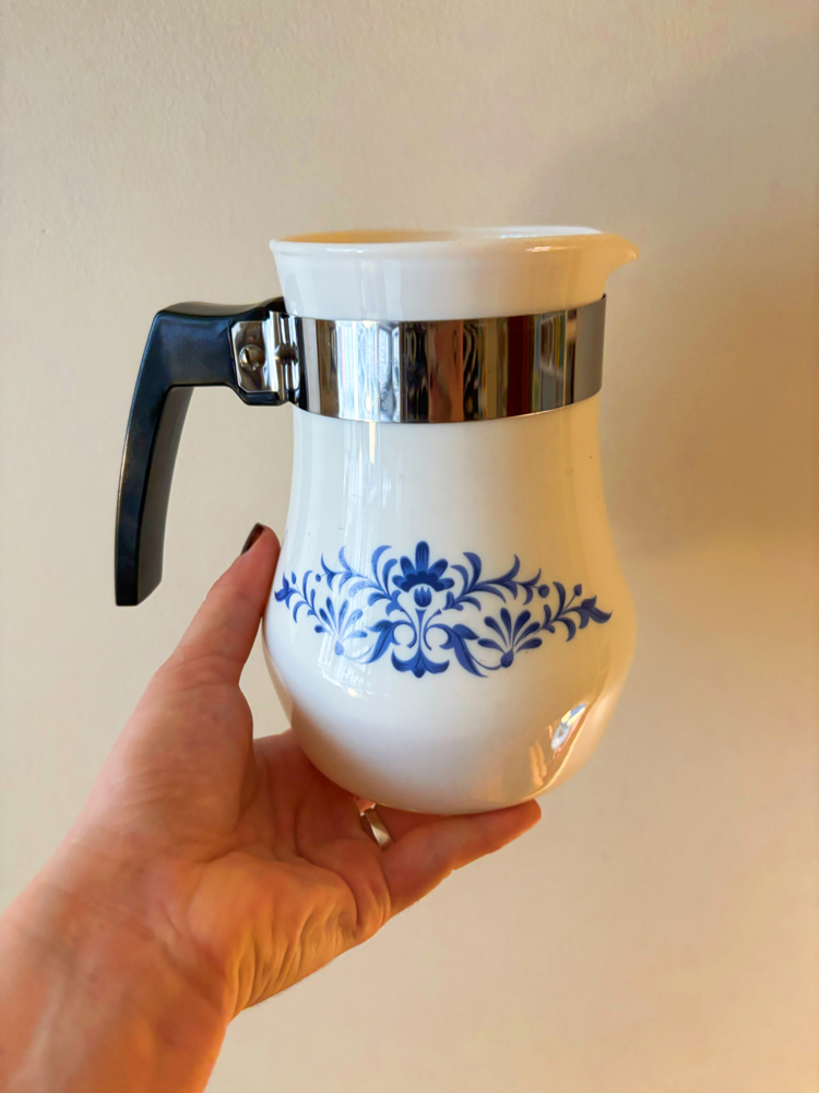 80’s French Opaline Coffee Pot