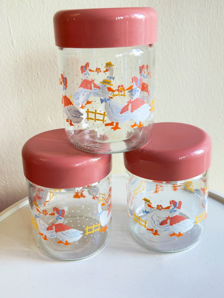 (660 ml) 80’s French Goose Jars 