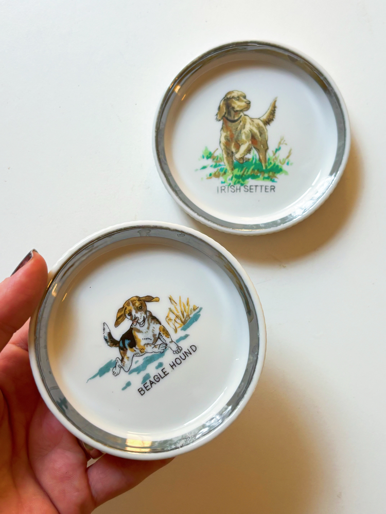 Beagle & Setter Porcelain Mini Dishes