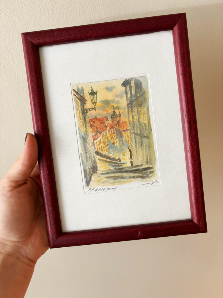 Prague 2005 Original Watercolor Artwork