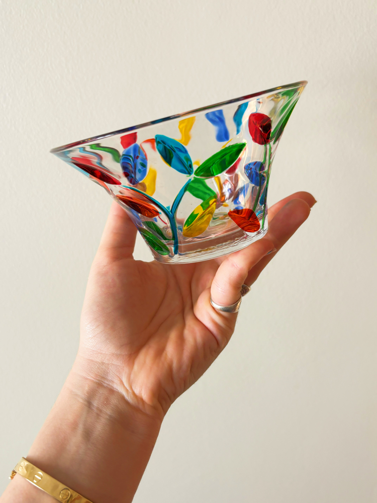 Italian Handmade Crystal Candy Bowl
