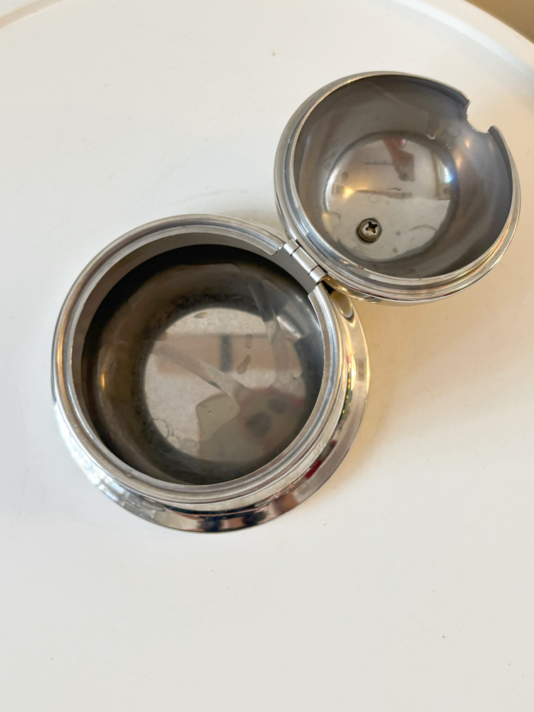 1996 Marks and Spencer Italian Stainless Steel Sugar Bowl 