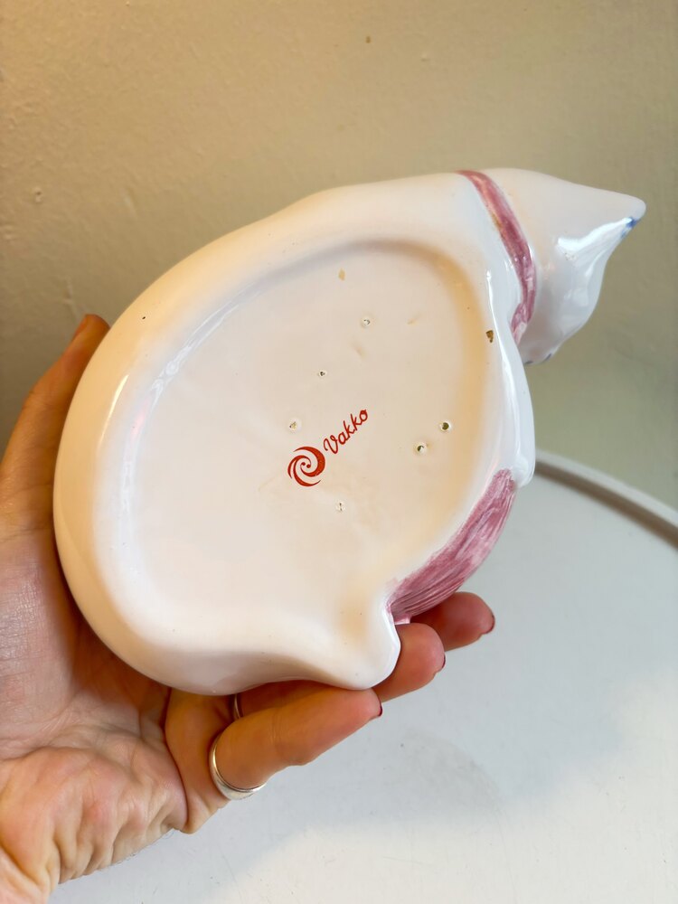 80’s Vakko Ceramic Kitty Bowl 