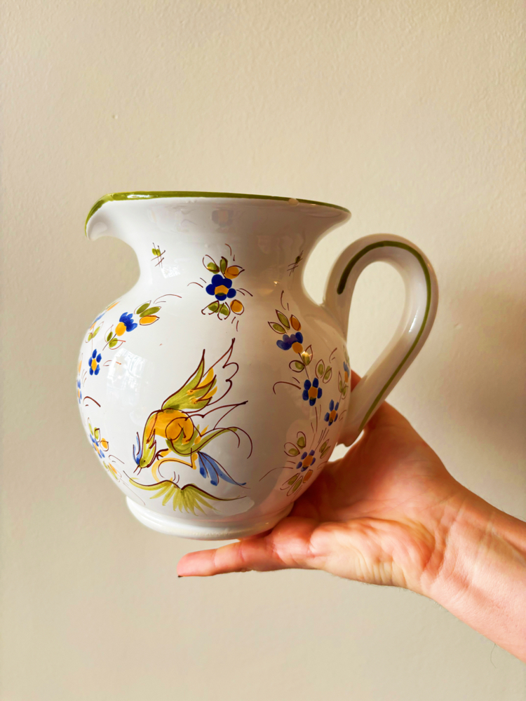 60’s French Pottery Handmade Jug 