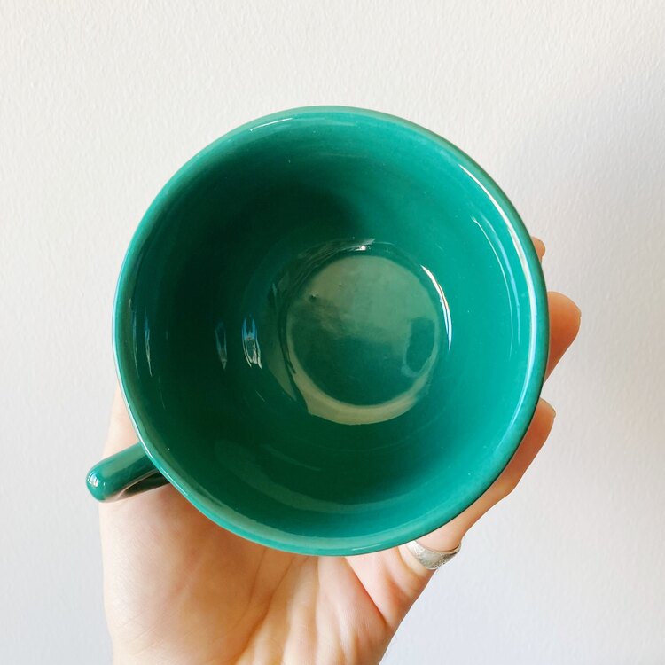 80’s Petrol Green Eczacibasi Teacups