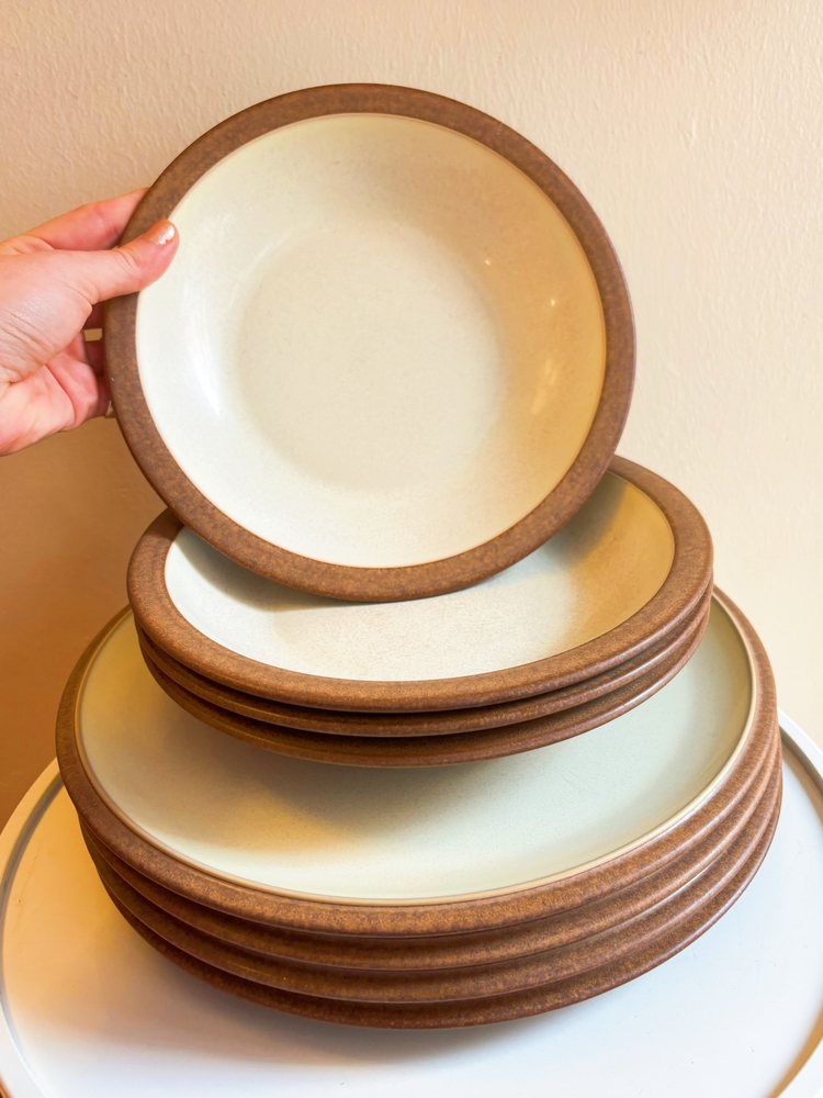 90’s English Denby Stoneware Plates 