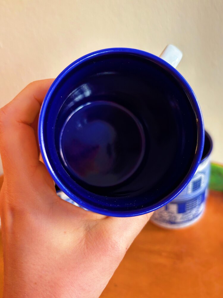 Cobalt Blue Porcelain Mugs