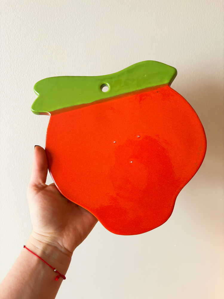 Handmade Ceramic Radish Trivet 