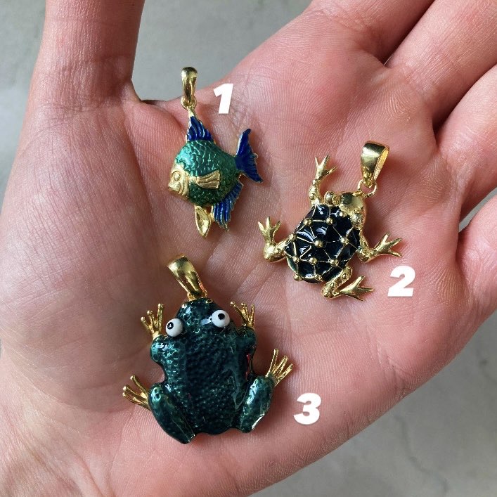 Vintage Deadstock 925 Silver Pendants 