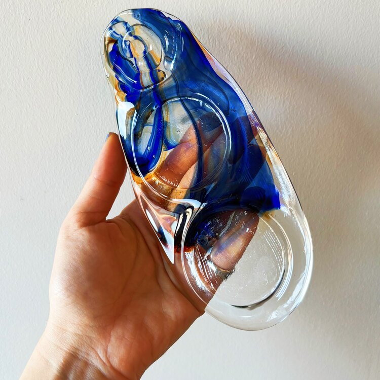 Handmade Art-Glass Candleholders
