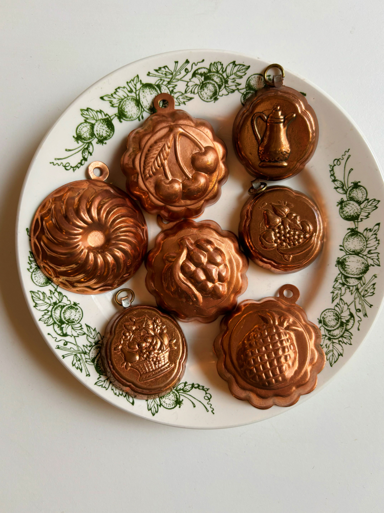 60’s Mini Copper Chocolate Molds