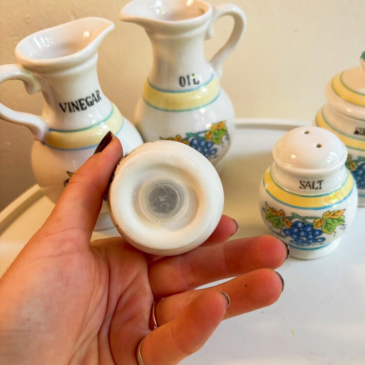 80’s Porcelain Kitchen Set