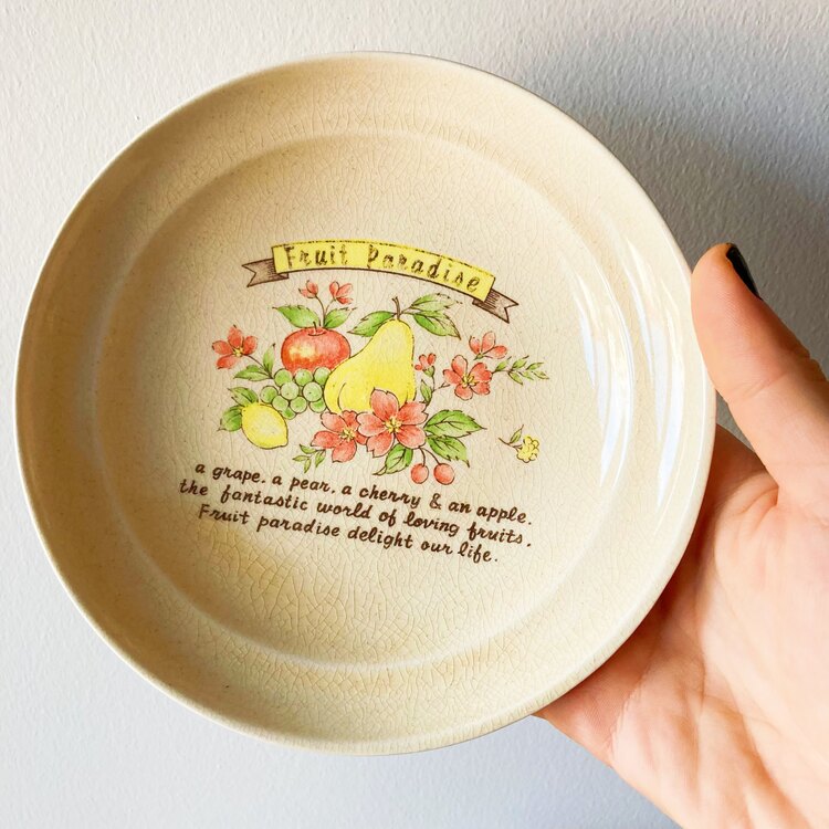 “Fruit Paradise” Vintage Ceramic Box 