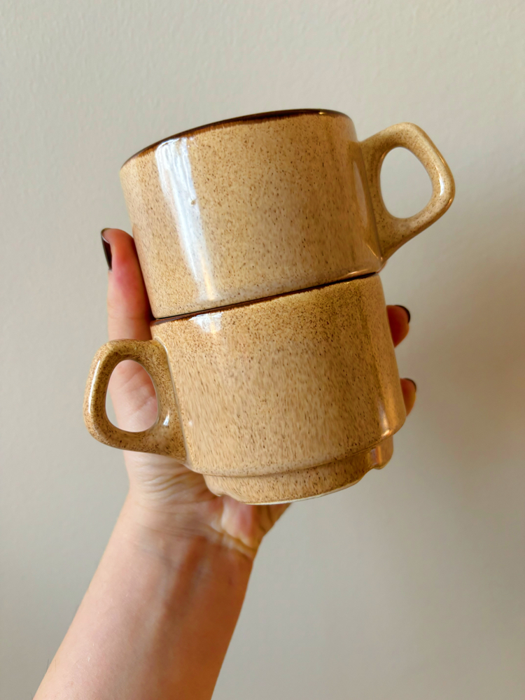 80’s German Stoneware Teacups