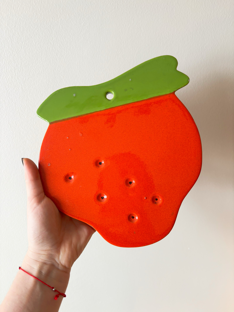 Handmade Ceramic Radish Trivet 