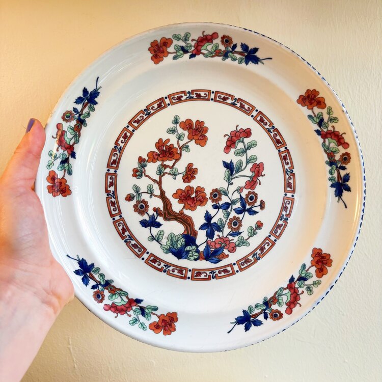 French “Cherry Blossom” Wall Plates 