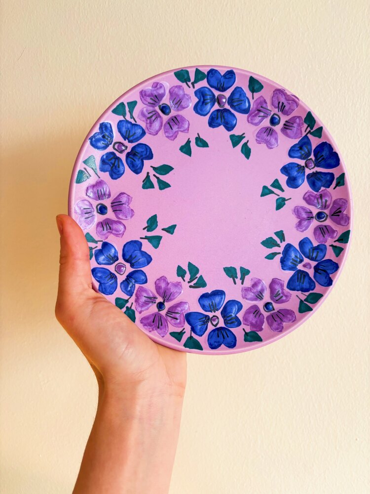 80’s Lilac Gorbon Plates 