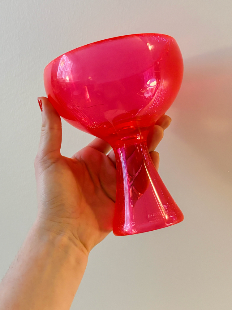 Alessi Neon Pink Bowl