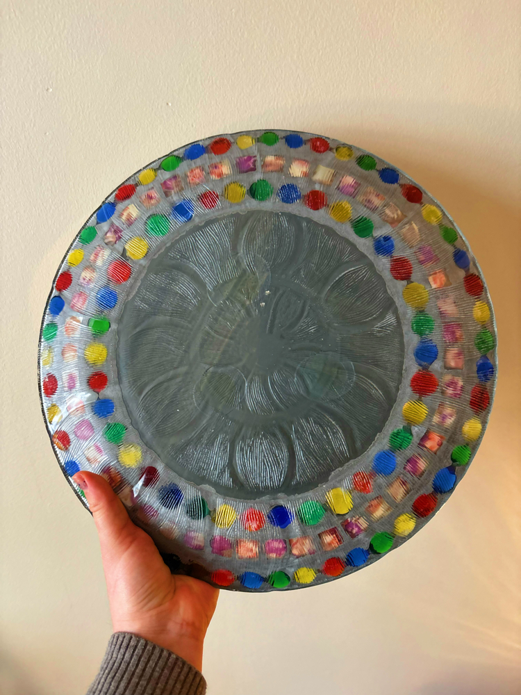 Rainbow Glass Mosaic Mirror