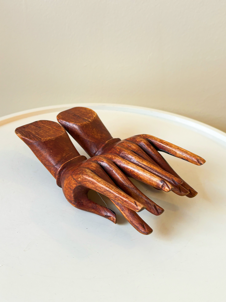 Handmade Wooden Hand Sculpture