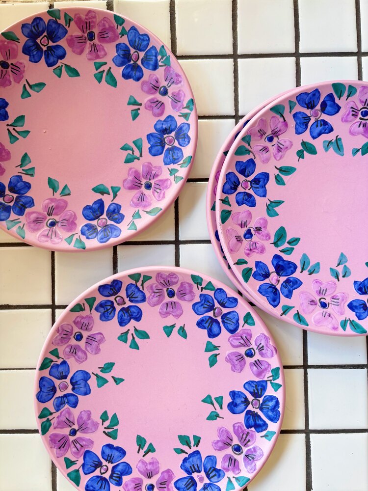80’s Lilac Gorbon Plates 