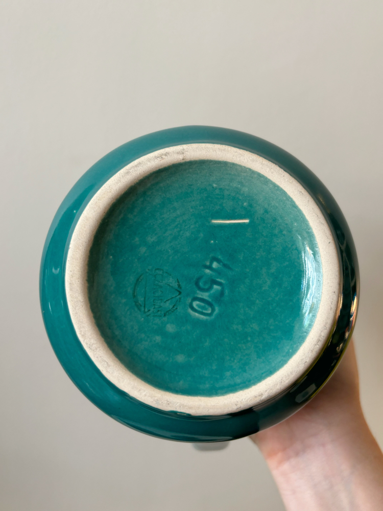 80’s Petrol Green Art-Deco Eczacıbaşı Ceramic Tea Set