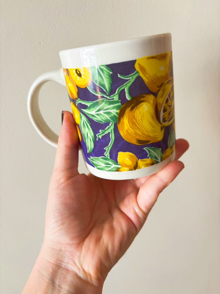 80’s Lemons Vintage Mug 