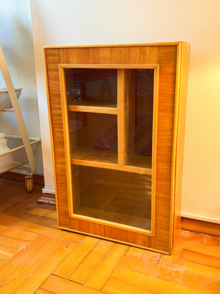 60’s Wood + Glass Display Cabinet