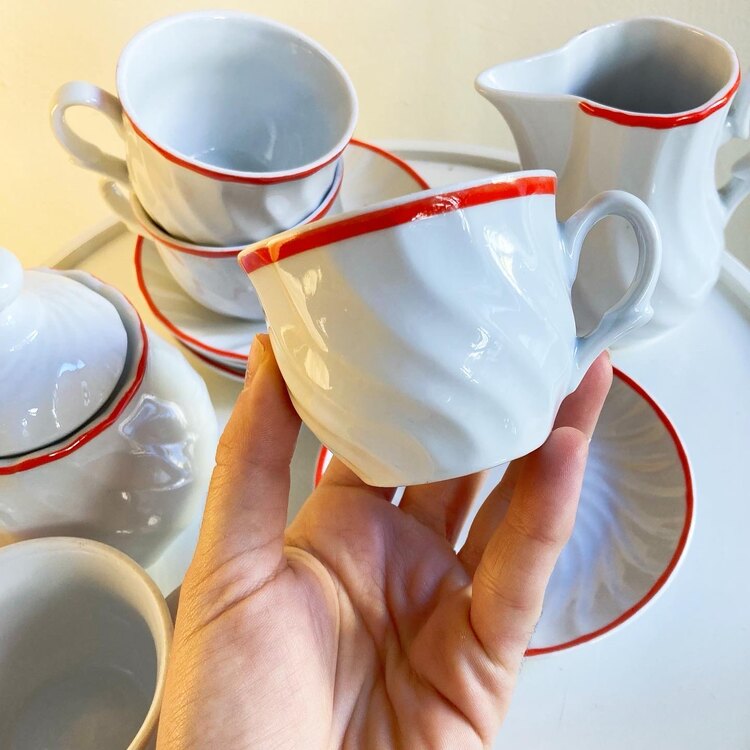 80’s Porcelain Espresso Cups 