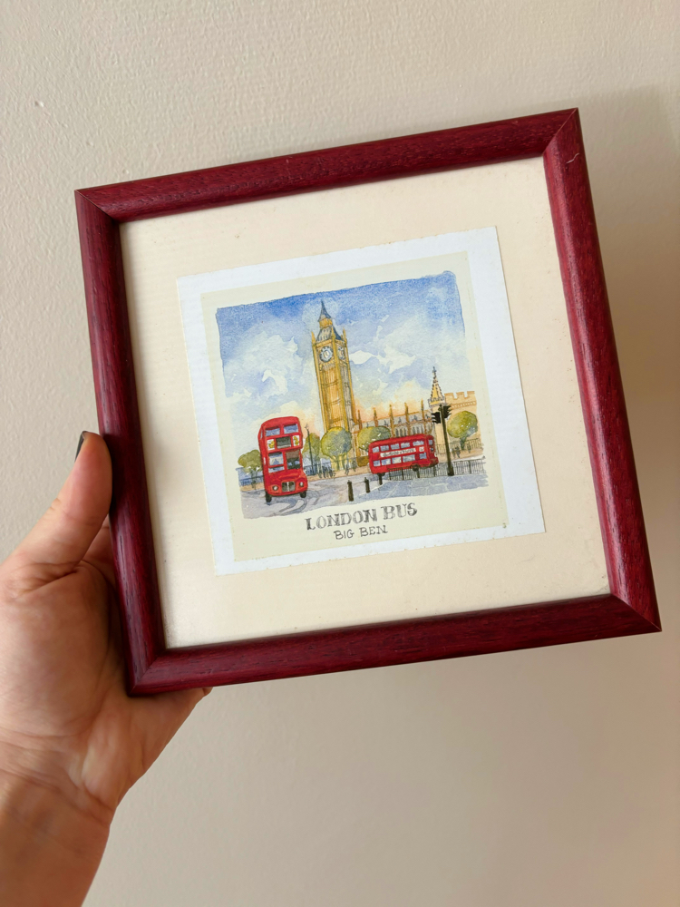 London Original Watercolor Artwork