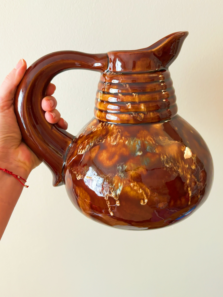70’s Eczacibasi Ceramic Handmade Jug 