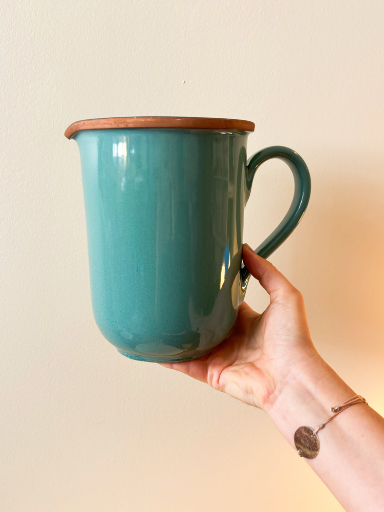 Pastel Blue Handmade Ceramic Jug Vase
