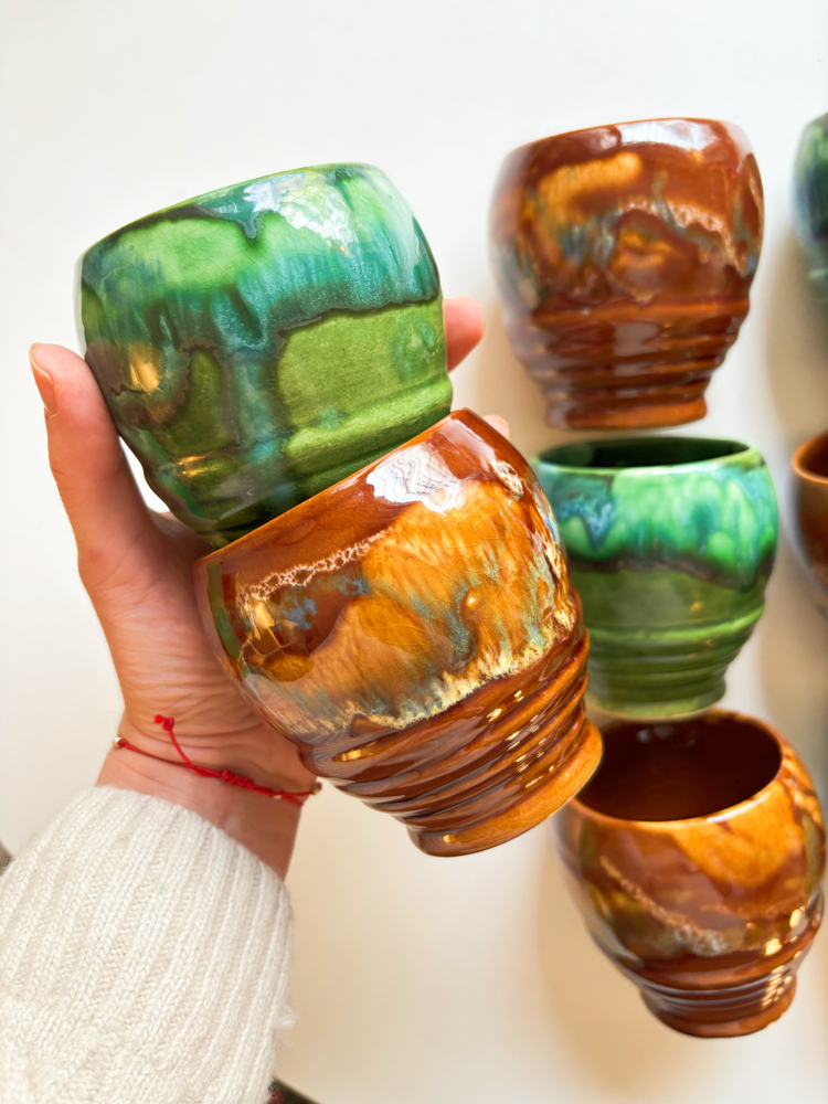 70’s Eczacibasi Handmade Ceramic Mugs