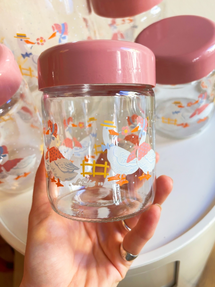 (1 L.) 80’s French Goose Jars 