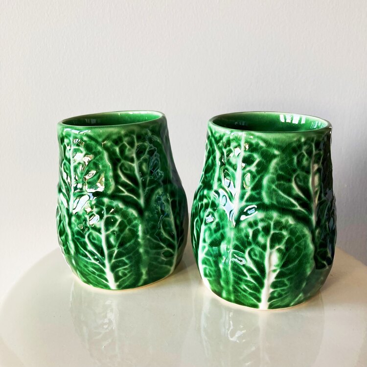 70’s Portuguese Cabbage Mugs
