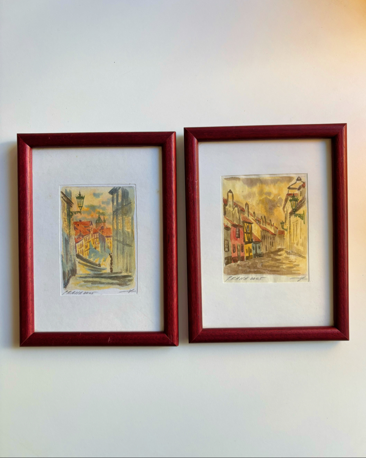Prague 2005 Original Watercolor Artwork