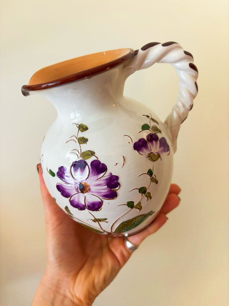 70’s Italian Handmade Ceramic Jug 