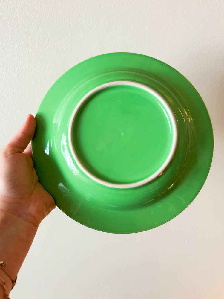 Pistacho Green Deadstock Deep Plates 