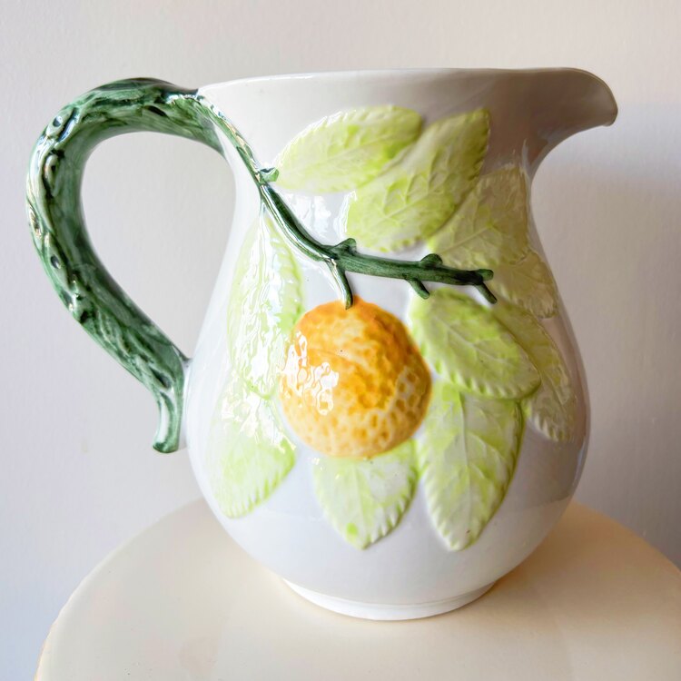 Yuzu Embossed Ceramic Jug 
