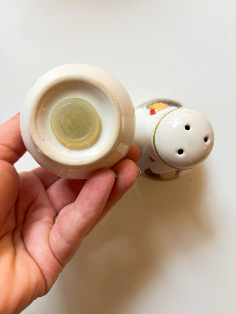 Vintage German Farmhouse Salt and Pepper Shakers