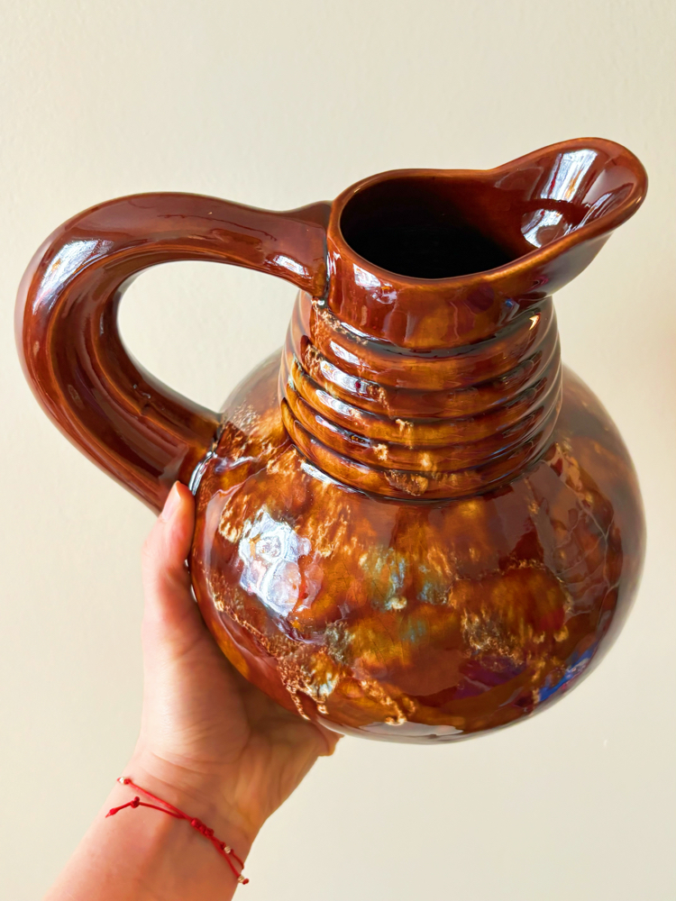 70’s Eczacibasi Ceramic Handmade Jug 